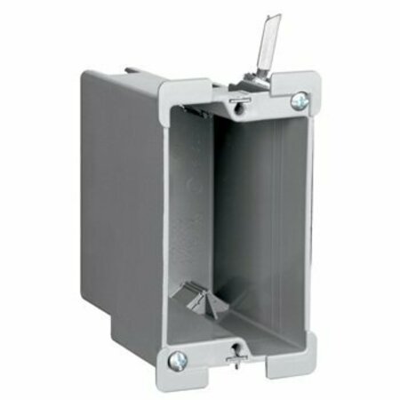 PASS & SEYMOUR Electrical Box, 18 cu in, Switch & Outlet Box, 1 Gang, Thermoplastic S118W